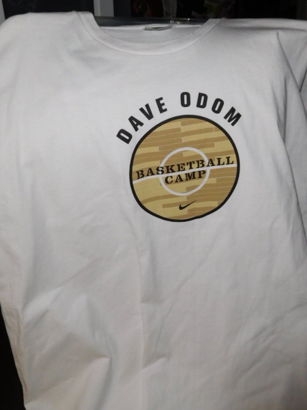 vINTAGE coach DAVE ODOM NIKE BASKETBALL CAMP XXL T-SHIRT 2000s